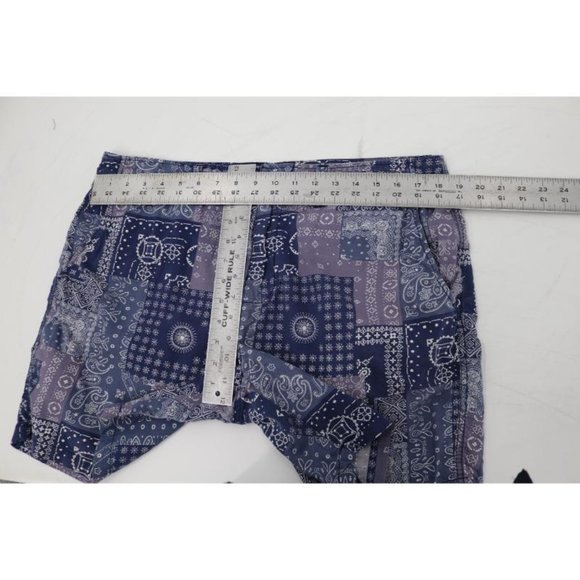 LUCKY BRAND Shorts Mens 34 W36 Bandana Flat Front 7" Lightweight chino pockets - Picture 7 of 13